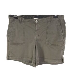 Maurices Shorts Women's 16W Light Green High Rise Khakis